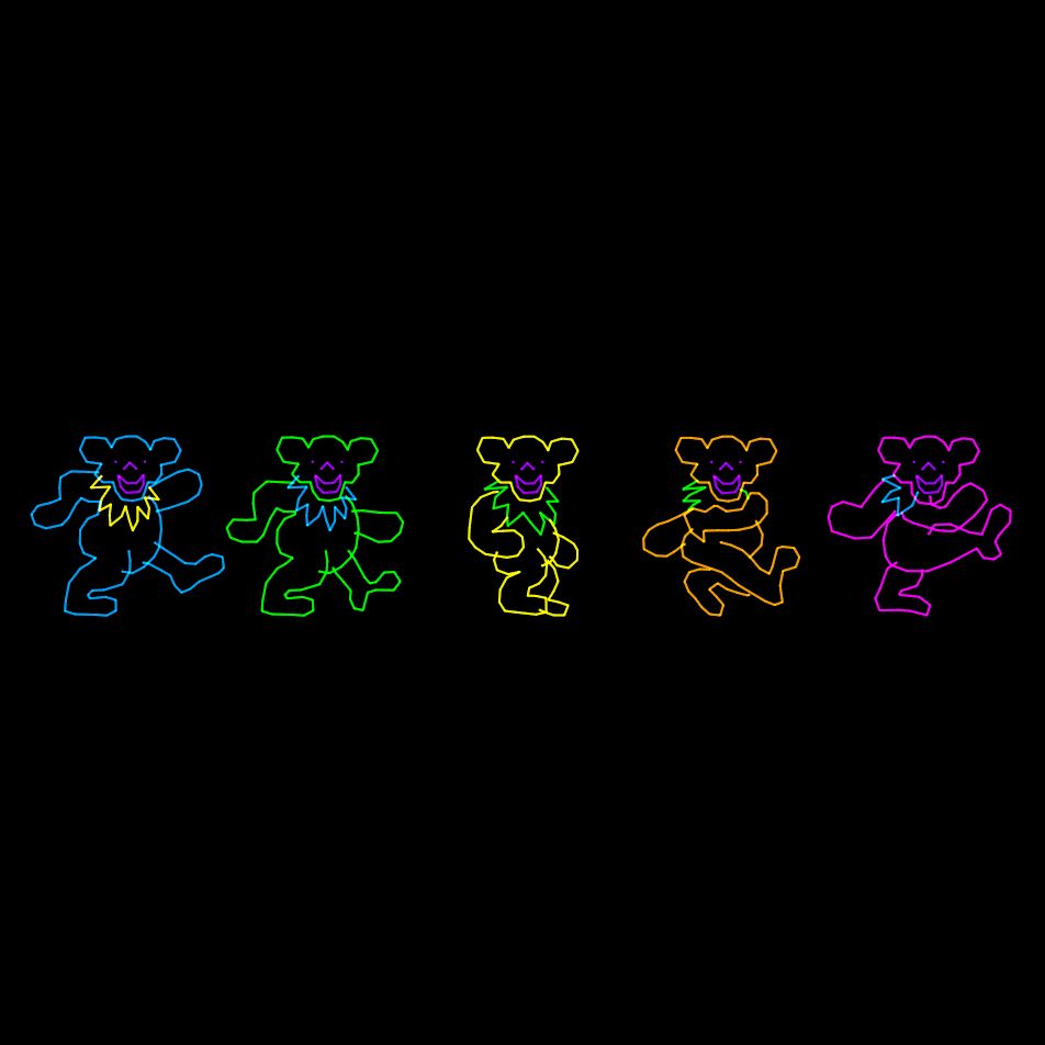Grateful Dead bears laser