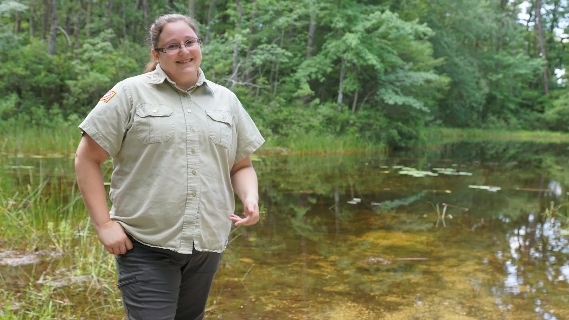 Meghan Yovankin standing outside