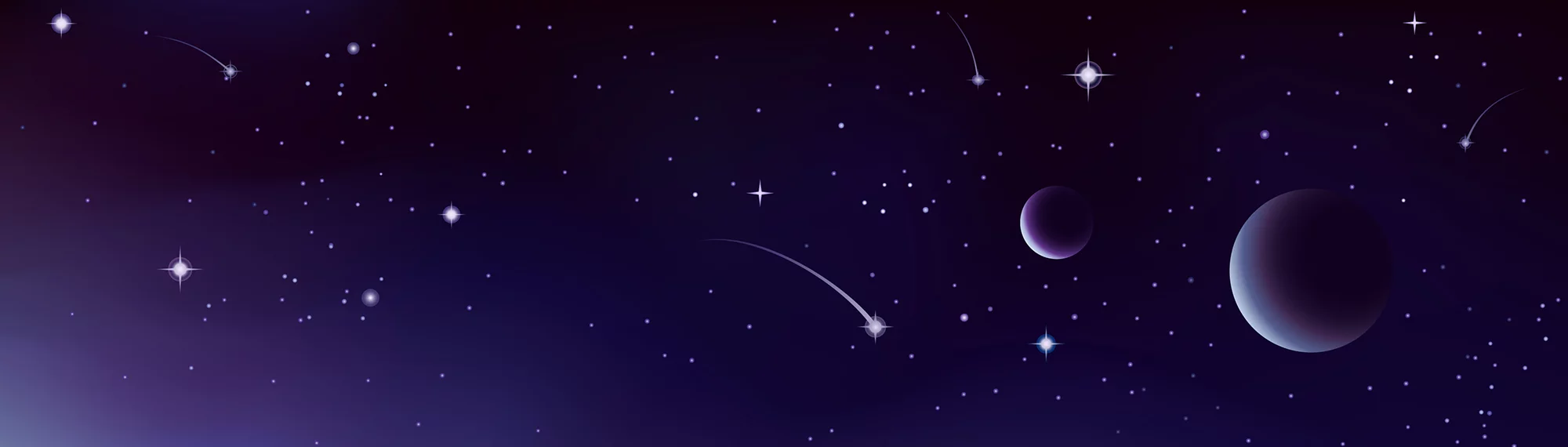 planets in night sky